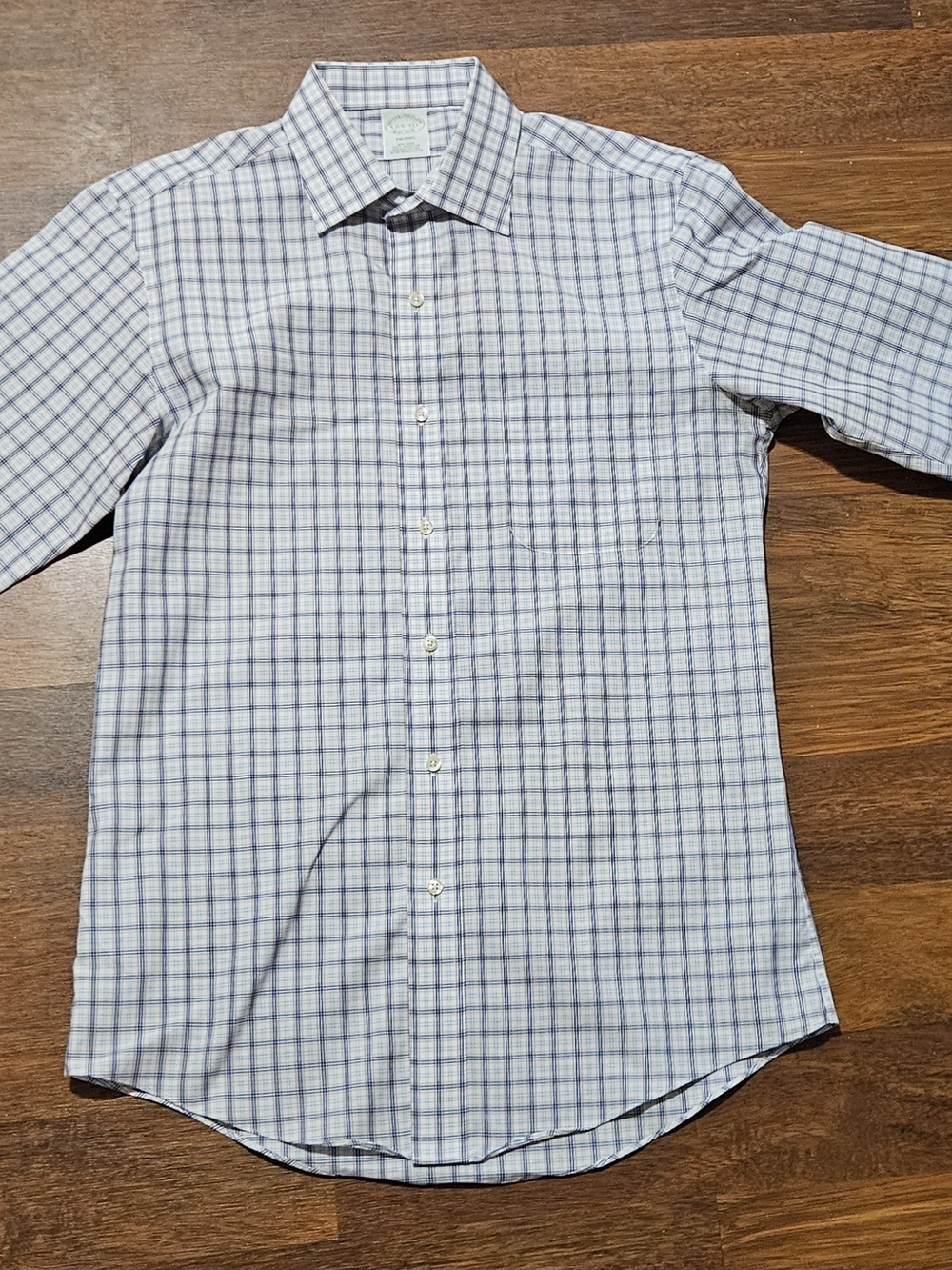 BROOKS BROTHERS MADISON mens dress shirt SIZE 15.5x33 MULTICOLOR LM17D